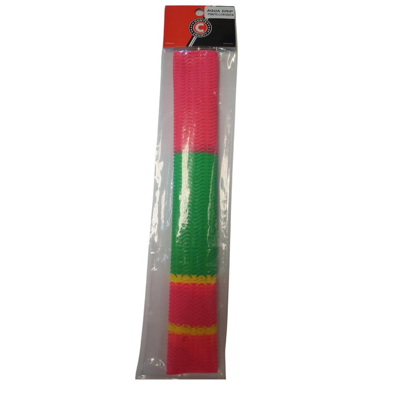 Hunts County Aqua Bat Grip Pink/Green/Yellow