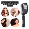 TAVVKE Wild boar bristle hair brush set, curved and ventilated