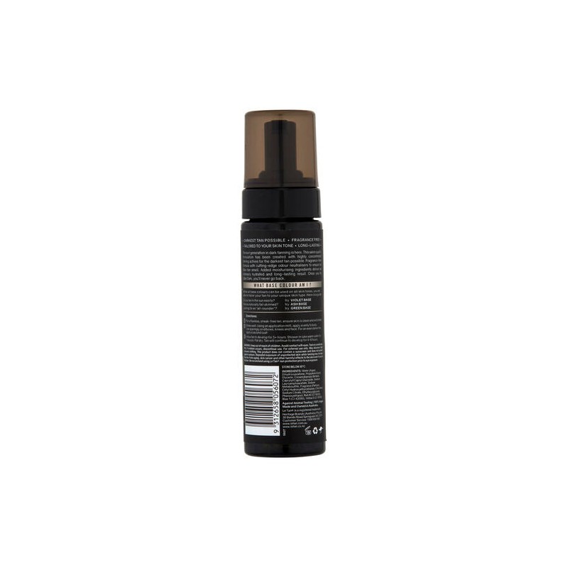Le Tan Uber Dark Self Tanning Foam Ash Base 200mL