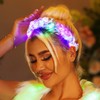 Vakkery Light Up Headband LED Flash Glowing Hair Bands Headbands