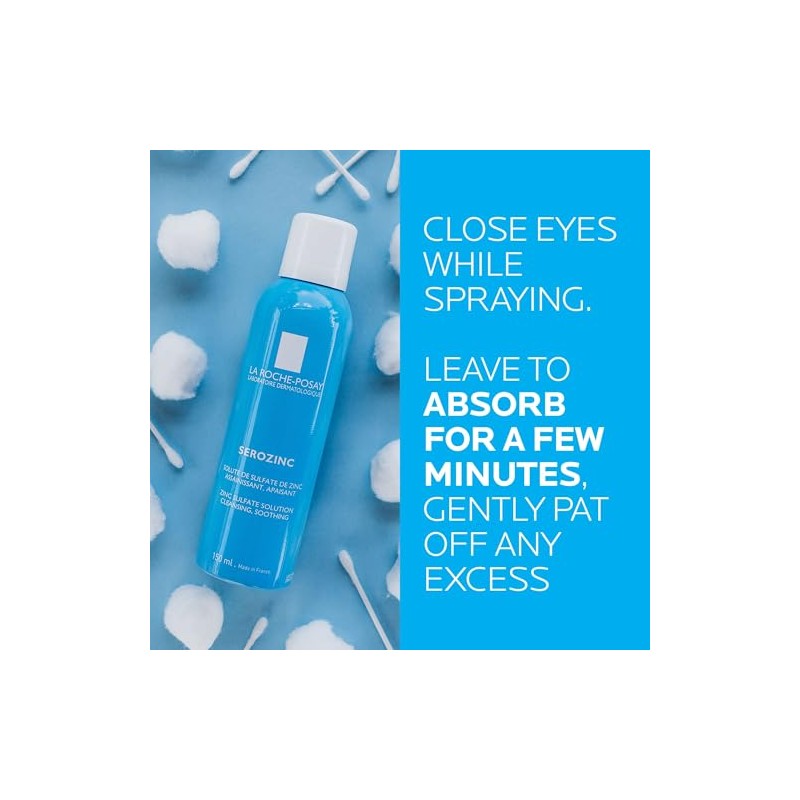 La Roche-Posay Serozinc Face Toner for Oily Skin with Zinc,