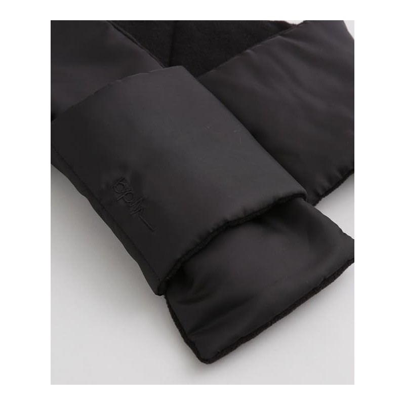 Nano Universe Quilted Muffler with Padded, Black