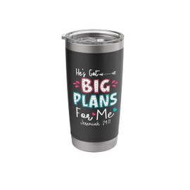 He's Got Big-Plans For Me Christian Children Bible Verse Stainless Steel Insulated Tumbler