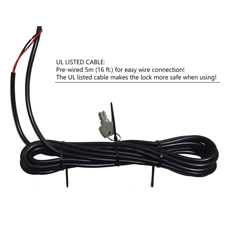 Mageway 24VDC Heavy Duty Automatic Electric Gate Lock for Swing