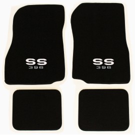 Avery Floor Mats NEW! 1968-1972 Chevelle Floor Mats Carpet Embroidered SS 350 396 427 454 4 pc St - SS 350