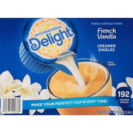 International Delight French Vanilla, 192 Count Single-Serve Coffee Creamers, Special Value 1 Pack