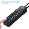 LYFNLOVE Powered USB Hub 3.0 Extender, Multiple Port Hub Splitter