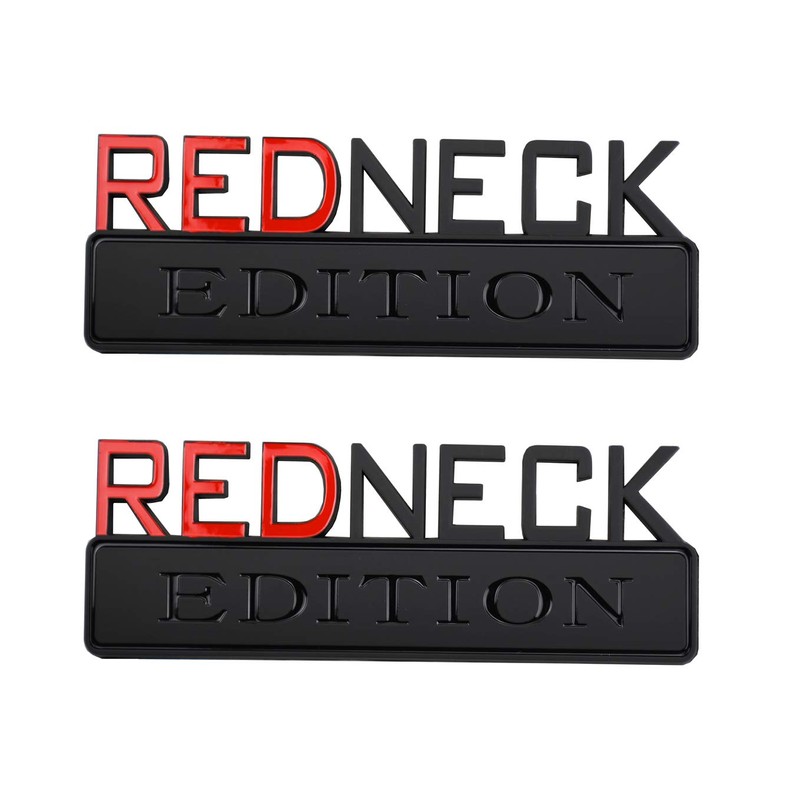 7 Inch Length Redneck Edition Car Emblem Badge 3D Replacement