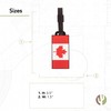 Desert Cactus Country of Canada Flag Luggage Tag Bag (PVC