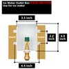 (1 Pack) Lidertik 1/2 inch Push-to-Connect Pre-Assembled Ice Maker Outlet