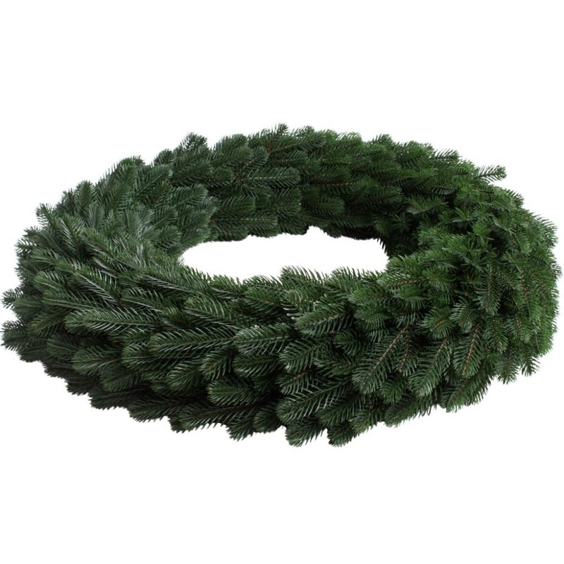 Artificial Advent Wreath/Fir Wreath Carpathians on Straw Core Bound on