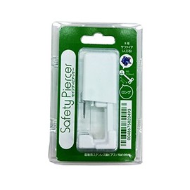 JPS 5M109WL Safety Piercer, Long for Ears, Silver Color, Medical Stainless Steel, September