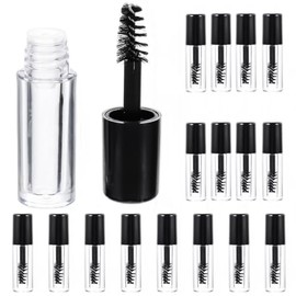 VICASKY 20 Piezas Tubos De Rimel Vacío Recargables Contenedores Transparentes Compactos Para Máscara De Pestañas Y Crema De Pestañas Tamaño Portátil Para Viaje Y Uso Diario