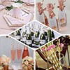 TABLECLOTHSFACTORY 125 Pcs Candy Striped Paper Straws For Wedding Birthday