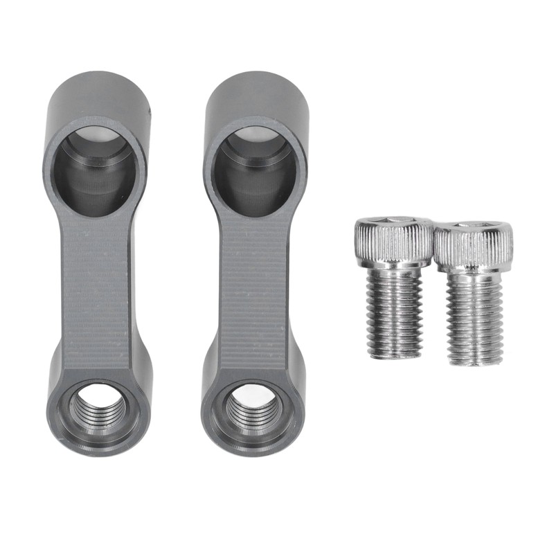 10mm Mirror Risers Extenders Aluminium Alloy Spacers Extension Adapter Kit