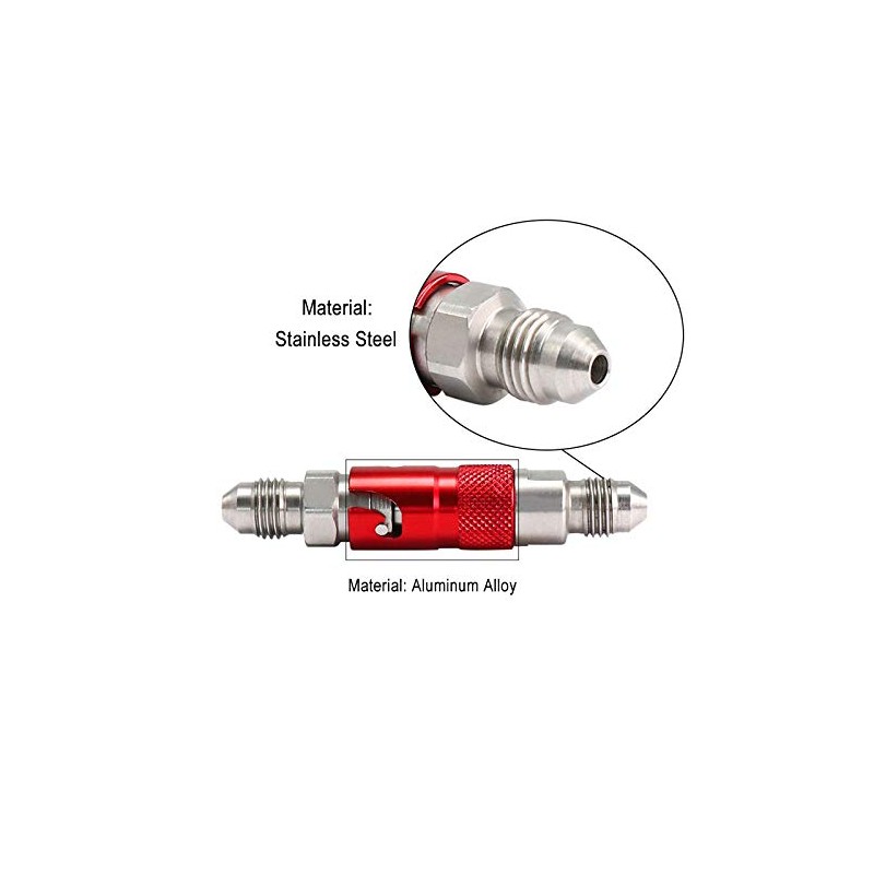 Stainless Steel Motorcycle AN3 3AN Front Brake Fluid Quick Removal