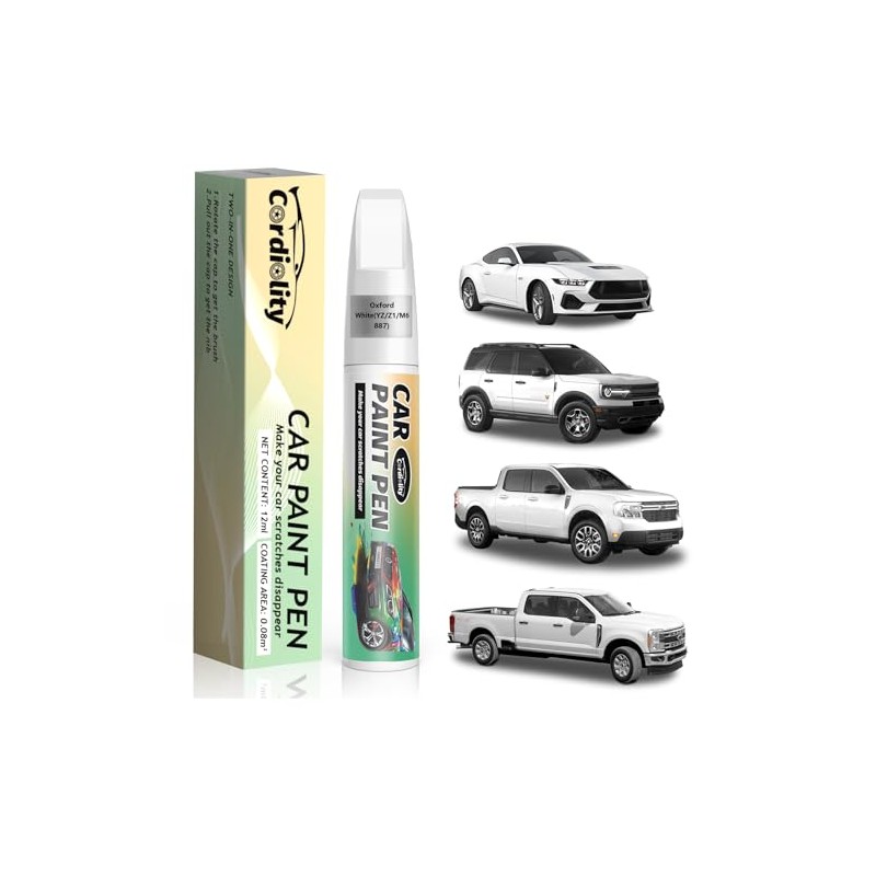 Color-Matched Scratch Remover - Oxford White (YZ/Z1/M6887) Touch-Up Paint Kit