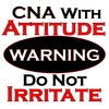 CafePress Attitude CNA Sticker Oval Car Bumper Sticker