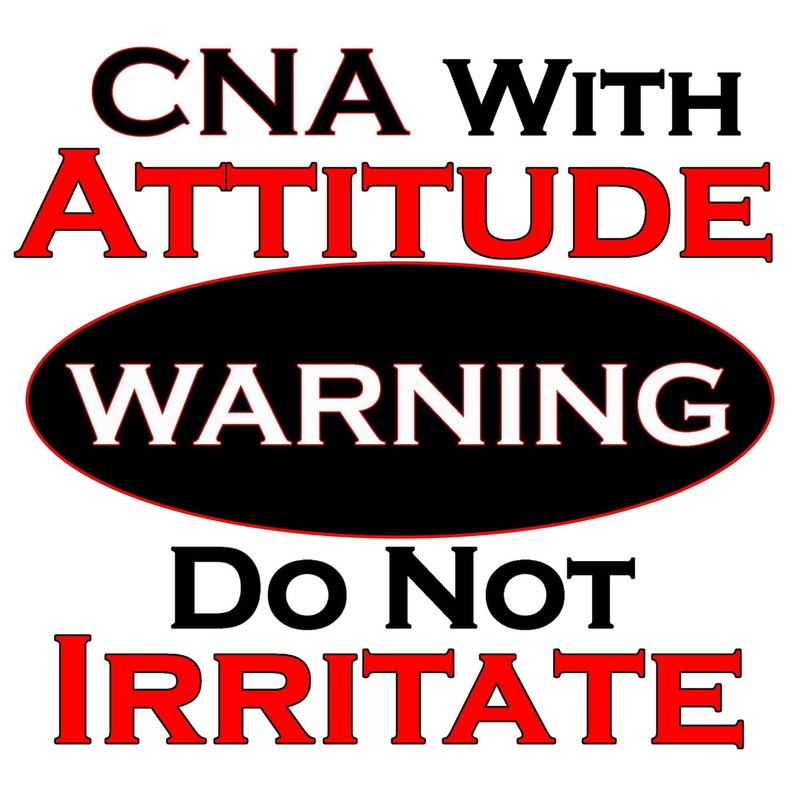 CafePress Attitude CNA Sticker Oval Car Bumper Sticker