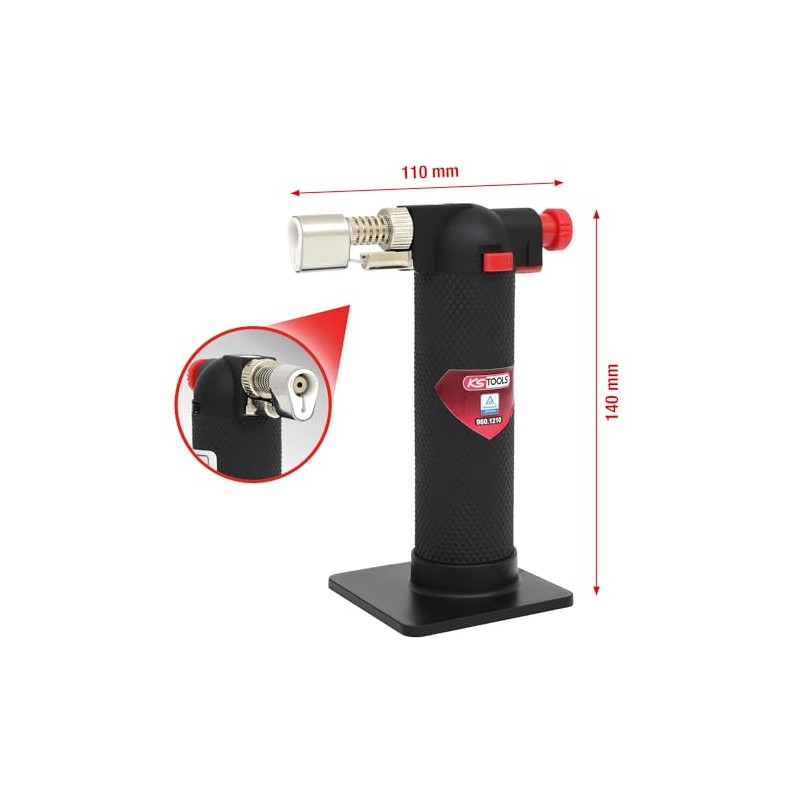 KS Tools 960.1200 Small soldering torch, 140mm