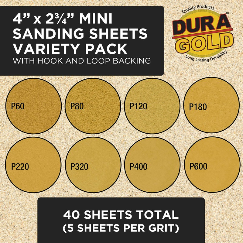 Dura-Gold Set of 3 Contour Hand Sanding File Block Sticks