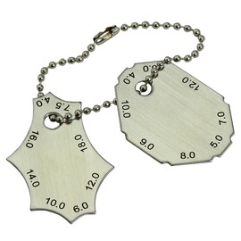 RIVERWELD Two-Piece Fillet Weld Gauge Set Depth gauges Welding Inspection Measurement Test Ulnar