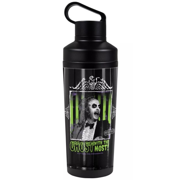 LOGOVISION Beetlejuice Ghost 18oz Insulated Water Bottle