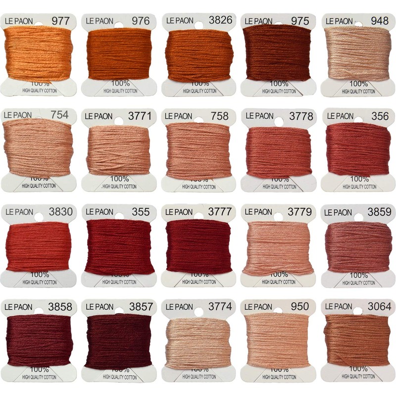 Premium Rainbow Color Embroidery Floss bobbins - Cross Stitch Threads