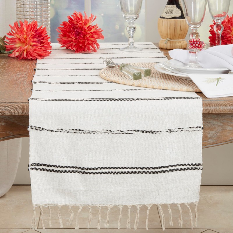 Modern Minimalist Striped Table Runner