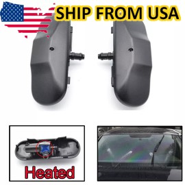 Unbranded For VW Jetta Golf Mk5 Mk6 Passat B6 B7 2X Windshield Washer Spray Nozzle Heated