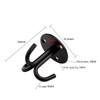 MACHSWON Stainless Steel Hook 51.5mm,Three-Claw Heavy Duty Ceiling Hooks, Wall