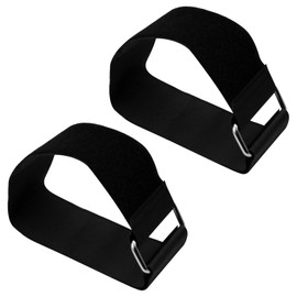 2pcs Ellipse Leg Exerciser Machine Pedal Straps, Traction Bands for Under Desk Elliptical Peddler Foot Exercises Machine Band Replacement for Seniors Fitness Home Office Accessories