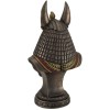 Veronese Ancient Egyptian Jackal God Anubis Bronze Finished Bust Statue