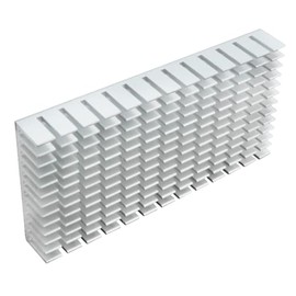 SJZBIN 2pcs Silver Color Heat Sink 80x40x11mm Aluminum Heat Sink Radiator Cooler with Thermal Conductive Adhesive Tape Cooling Fin for Cooler Electronics CPU