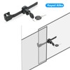 PATIKIL Glass Cabinet Lock, 2Pcs Keyed Different Zinc Alloy Single