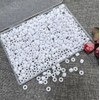 Amaney White Pony Beads with Storage Box 6x9mm Acrylic Beads