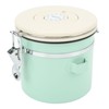 Coffee Canister Mint Green Food Grade Stainless Steel Airtight Coffee