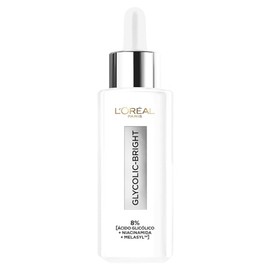 L'Oréal Paris Glycolic Bright Sérum Anti-Manchas, 8% Melasyl + Glicólico + Niacinamida, Reduce Manchas Solares, de la Edad y Post-Acné, Combate la Hiperpigmentación, 30 ml