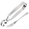Cabilock 4Pcs/ 2Set Snail Tong and Fork Stainless Steel Snail