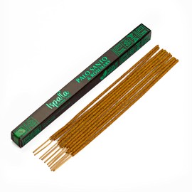 Ispalla Natural Palo Santo & Rosemary Incense Sticks, Peruvian Artisan Premium Incense from Organic Palo Santo, Rolled, Sun-Dried, for Energy Cleansing, Relaxation, Meditation