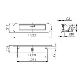 Vision Hardware Set of 10 pcs Window Sash Weep Cover 1238WHITE 1237 0