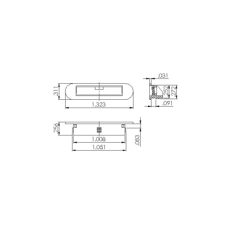 Vision Hardware Set of 10 pcs Window Sash Weep Cover