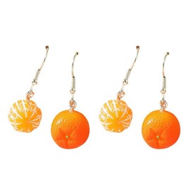 Abaodam Pendientes Con Forma De Naranja Aretes De Frutas Simuladas Joyería De Moda Para Las Orejas Ligeros Y Cómodos 2 Pares Para Fiestas Cumpleaños San Valentín Y Uso Diario