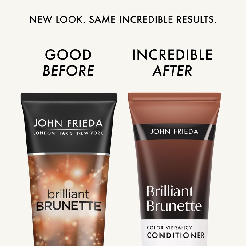 John Frieda Brilliant Brunette, Color Boosting Conditioner, Enhances and Protects