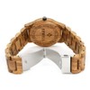BEWELL ZS-W086B Men Wooden Watch Waterproof Quartz Movement Date Display