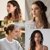 100Pcs Hair Braid Rings Open Metal Dreadlock Rings, Mixed Gold