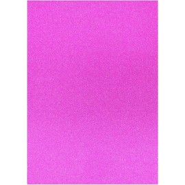 A4 Bright Pink Glitter Card Glitter Paper Non Shed Sparkle Craft Sheets Sparkle Card 250gsm Bling Crafting Card Glitter Cardstock Acid Free Card Making Scrapbooking Crafts (Bright Pink - 10 Sheets)