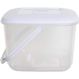 2XPlastic Food Storage Canister with Handle 6.0L