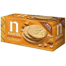 Nairn's Stem Ginger Oat Biscuits -- 7.1 oz Each