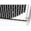 Black Bottom Locking Device for Privacy Chain Link Fence Slats